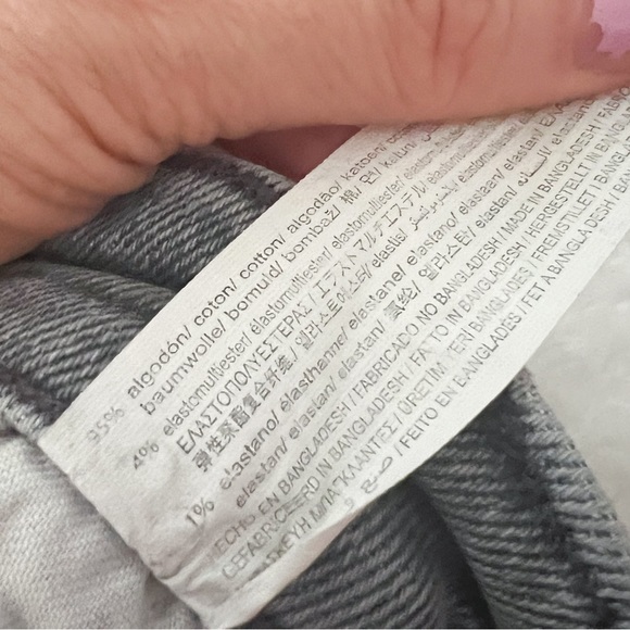 ZARA Gray High Rise Distressed Skinny Ankle Jeans - Picture 7 of 12